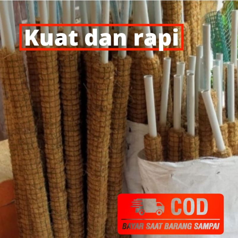 turus penyangga tanaman dari sabut kelapa kerajinan sabut kelapa