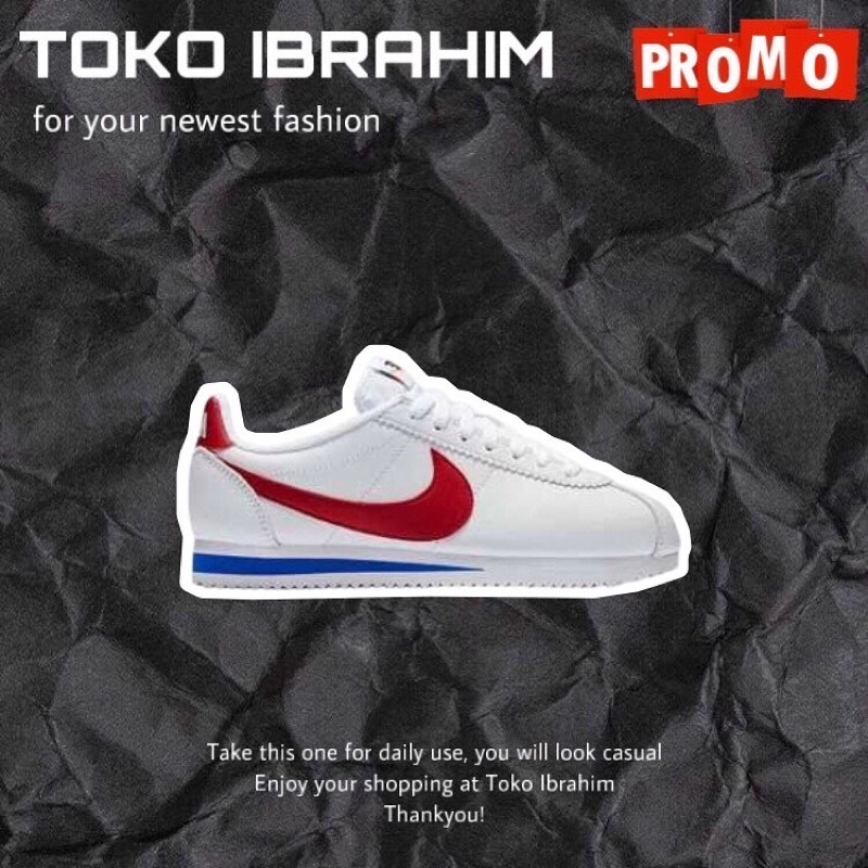 NIKE CORTEZ XLV FORREST GUMP HAPPY BIRTHDAY NIKE WHITE RED BLUE | 100% ORIGINAL