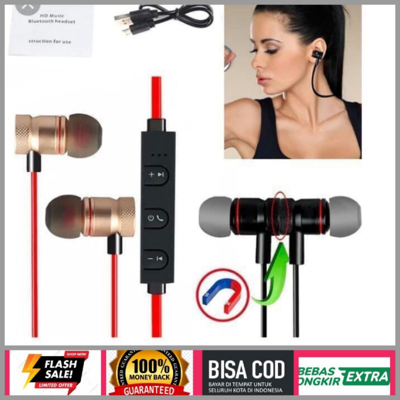 Headset Bluetooth Magnetic Earphone Bluetooth