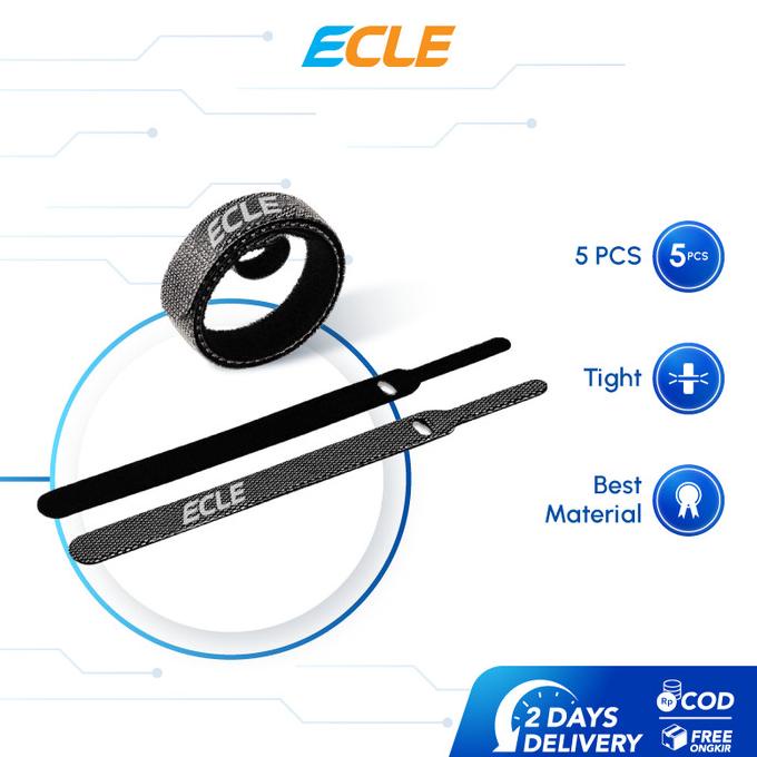 

ECLE Tali Pengikat Kabel Serbaguna Organizer Cable Ties Velcro 12CM