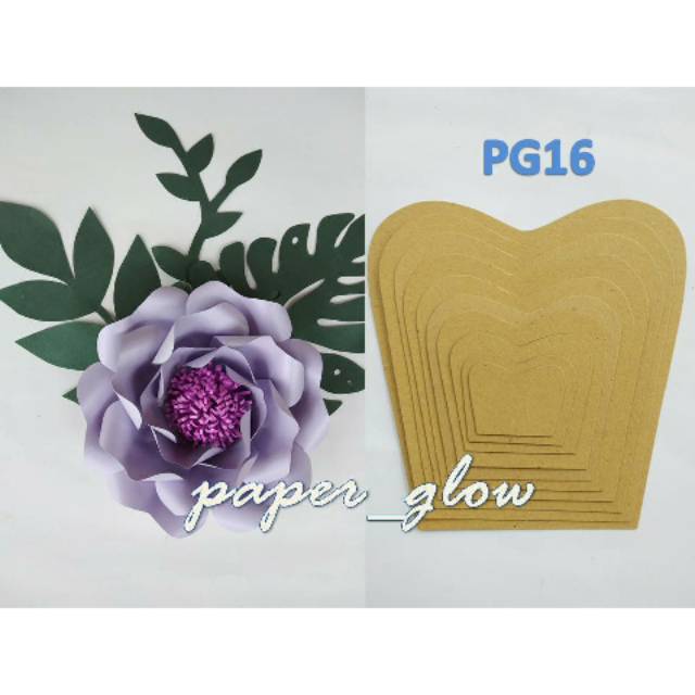Pola/Cetakan/Template Paper Flower Murah