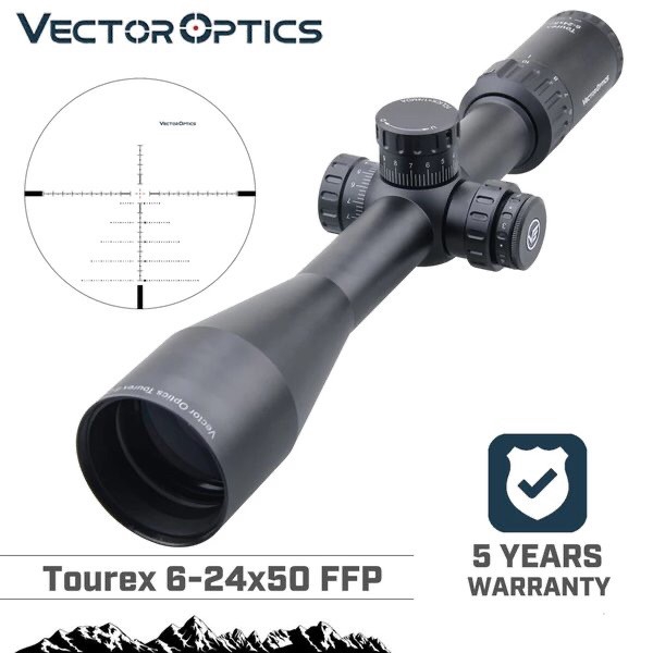 TELESCOPE VECTOR TOUREX 6-24X50 FFP TERBARU