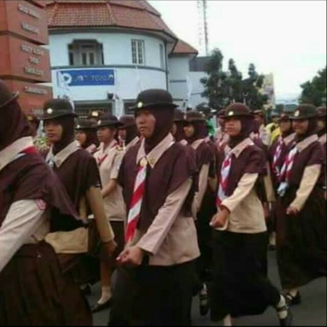Kerudung Pramuka Berkerah Jilbab Pramuka Kerah