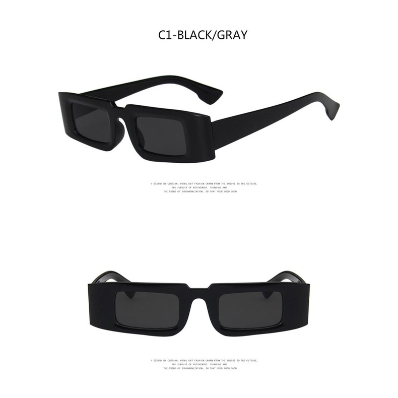 2021 European and American simple square ins trend fashion small frame men and women sunglasses