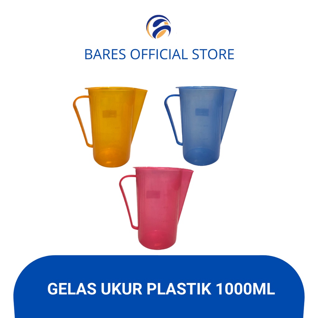 Jual Gelas Ukurtakar 1000 Ml Mercury Measuring Cup Gelas Ukur Takar Takaran Bahan Plastik 1577