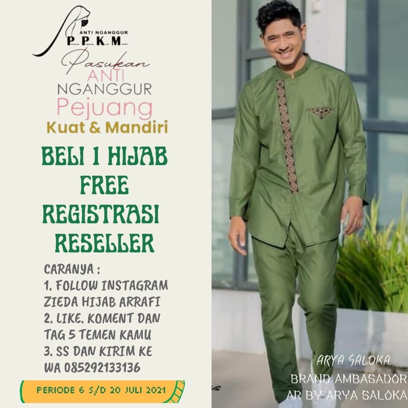 Hijab ArRafi satu kilo | orderan member hijab segi empat