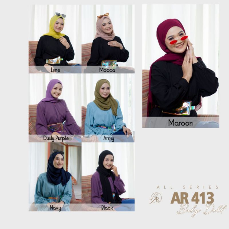 Arrafi Hijab Kode Ar 413 | kerudung jilbab pashmina prasmina Arrafi