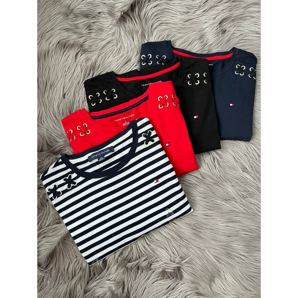 TMH  lace up tshirt dress