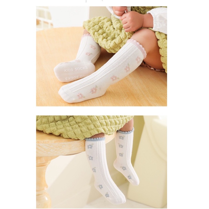 0-3 thn | KAOS KAKI RUFFLE BAYI ANAK IMPOR NEWBORN SOCKS PEREMPUAN catalog QN QBC