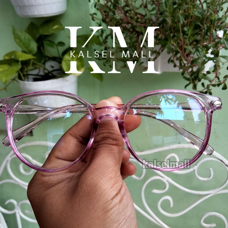 Kacamata Frame Anti Radiasi Metal Gaya Retro Model Oval Bulat Lonjong Untuk Pria / Wanita Model Artis Kaca Mata Retro Vintage Antiradiasi Keren Kuping Kucing Kotak  Cat Eye Horn Metal Cewek Cowok Banjarbaru Martapura Banjarmasin Kalselmall KCP18