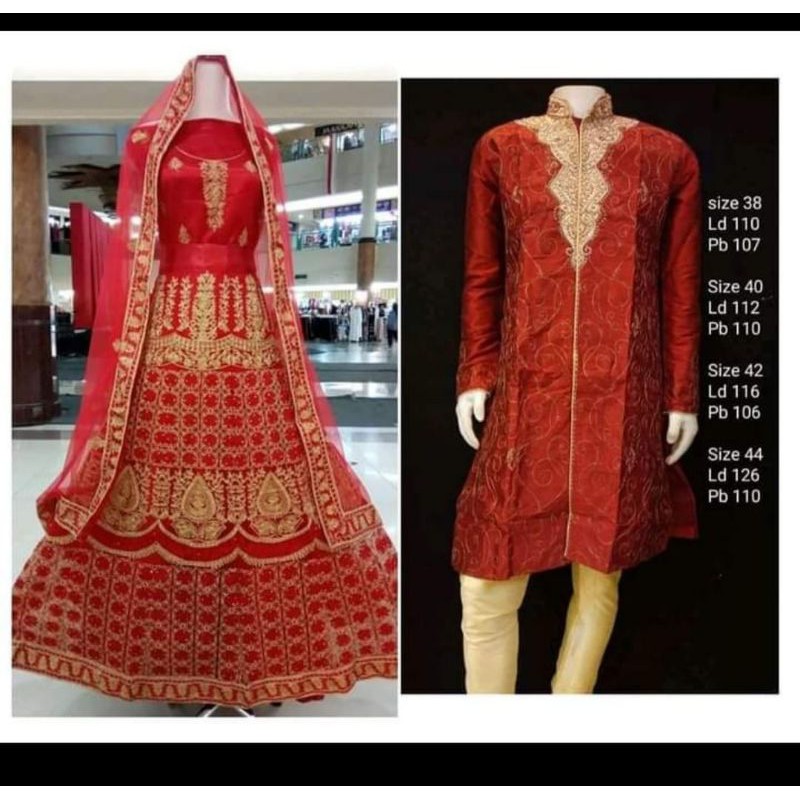 promo couple sepasang set baju pengantin pernikahan wedding pesta pakaian adat bugis jodha akbar