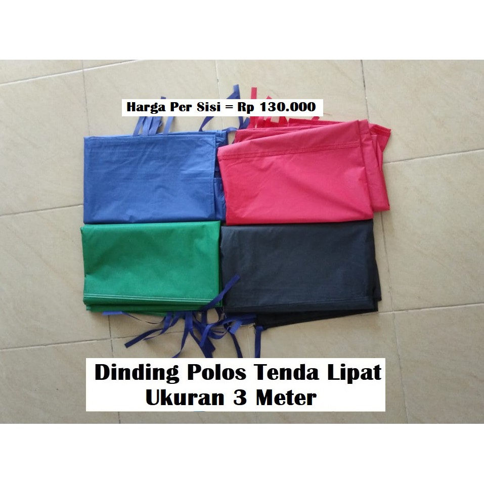 Dinding Polos Tenda Lipat Ukuran 3 Meter