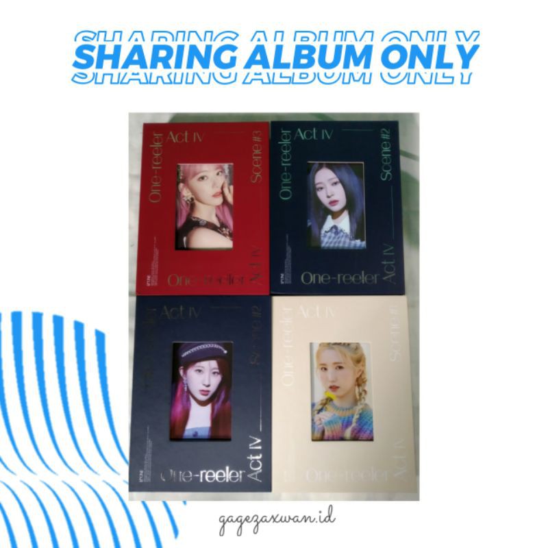 ALBUM ONLY IZONE IZ*ONE ONE REELER ACT IV MINI ALBUM VOL.4