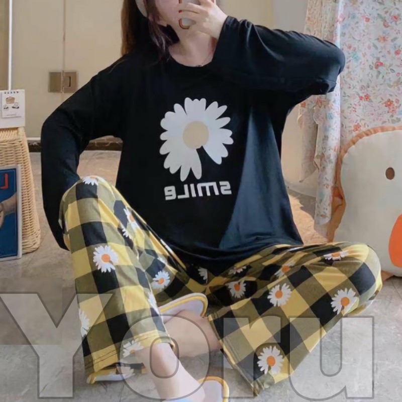 Pamelo PP786 Stelan baju tidur Import Baju Tidur Wanita Panjang PP Import Spandek PP10 PPJ-PP10 SunfloSmile htm