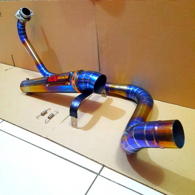 Knalpot racing kou bluemoon kidal kobra Yamaha Vixion