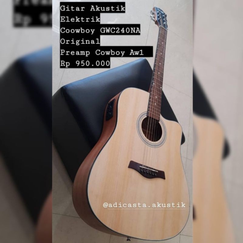 Gitar Akustik Elektrik Cowboy Original