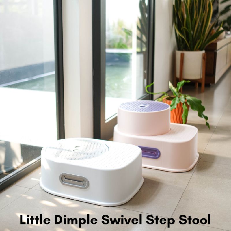 Ready Little Dimple Swivel Step Stool / Tatakan Tangga Berdiri anak