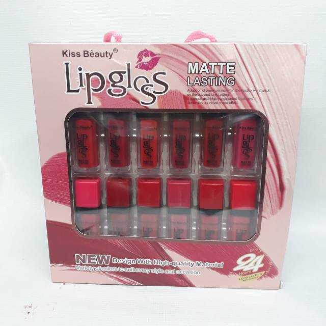 LIP GLOSS MATTE KISS BEAUTY NO。7754,B / per bok segel