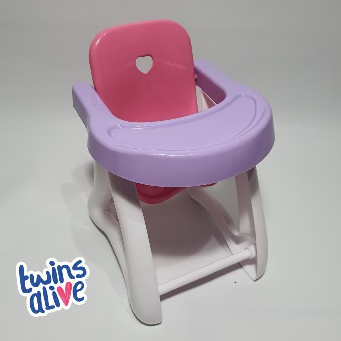 Tempat Makan Baby Chair Plastik Aksesoris Boneka Baby Alive Mellchan