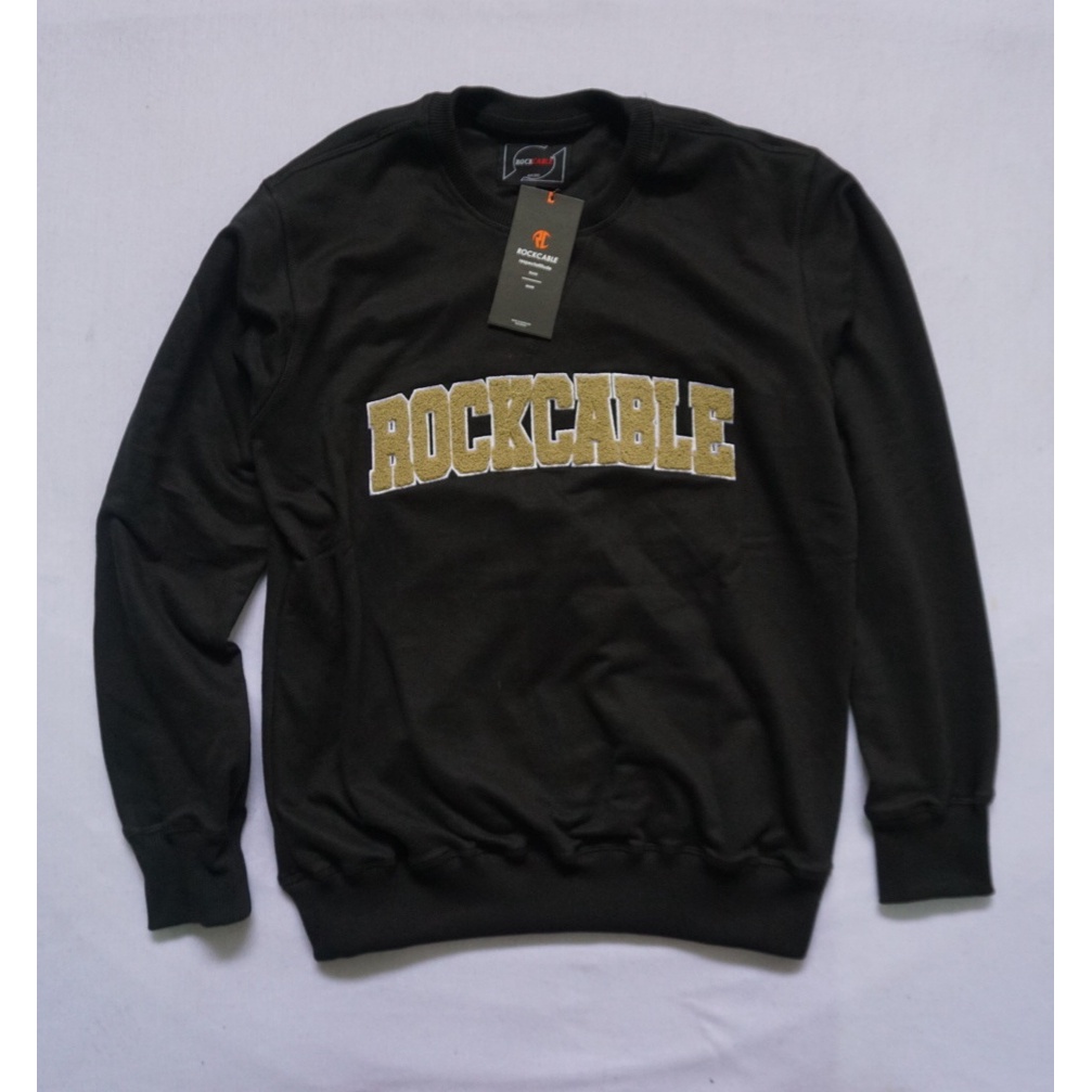 Sweater Pria Distro Flece Tebal Sweatshirt  Original rockcable BEST - SELLER