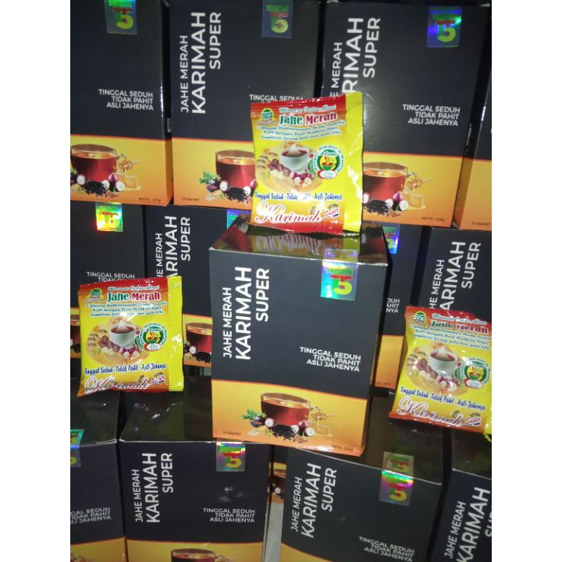 

jahe merah karimah super 1 box isi 12pcs