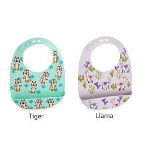 Nuby Silicone Bib Print / Celemek Makan Bayi