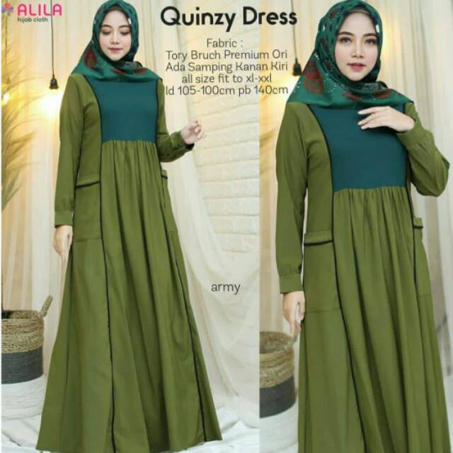 Dress Wanita Non Busui Motif Terbaru Ukuran Jumbo Daster Terkeni dan Termurah Dress Quinzy