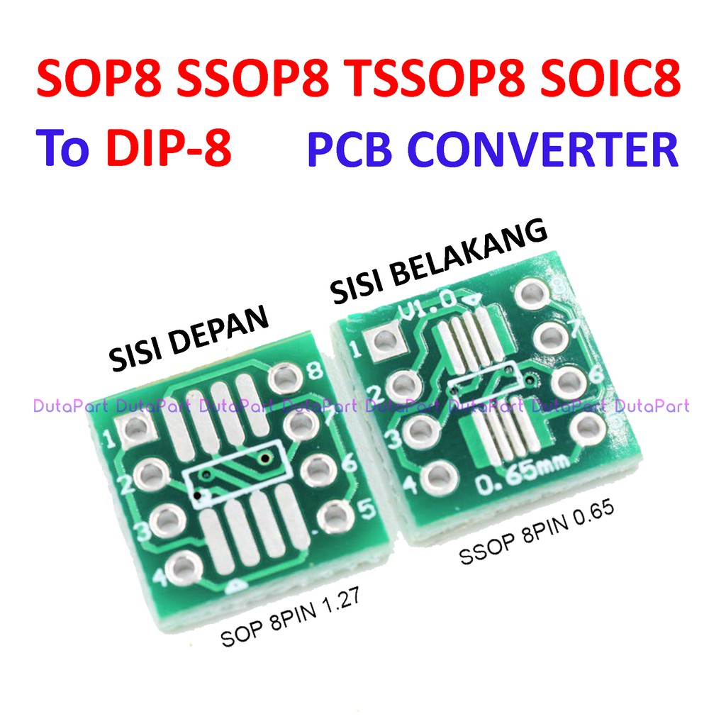 PCB Board SMD SOP8 SSOP8 TSSOP8 SOIC8 To DIP8 DIP 8 Adapter Converter