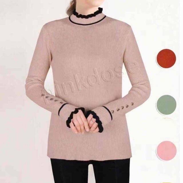 Atasan rajut/atasan pinkdose/manset pinkdose