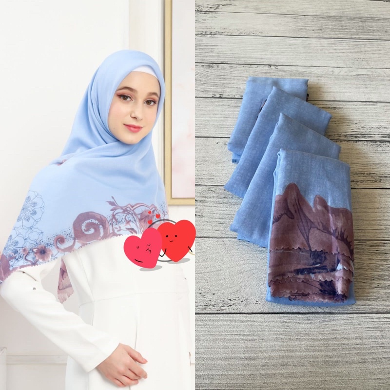 251- 300  Hijab segiempat voal motif-285
