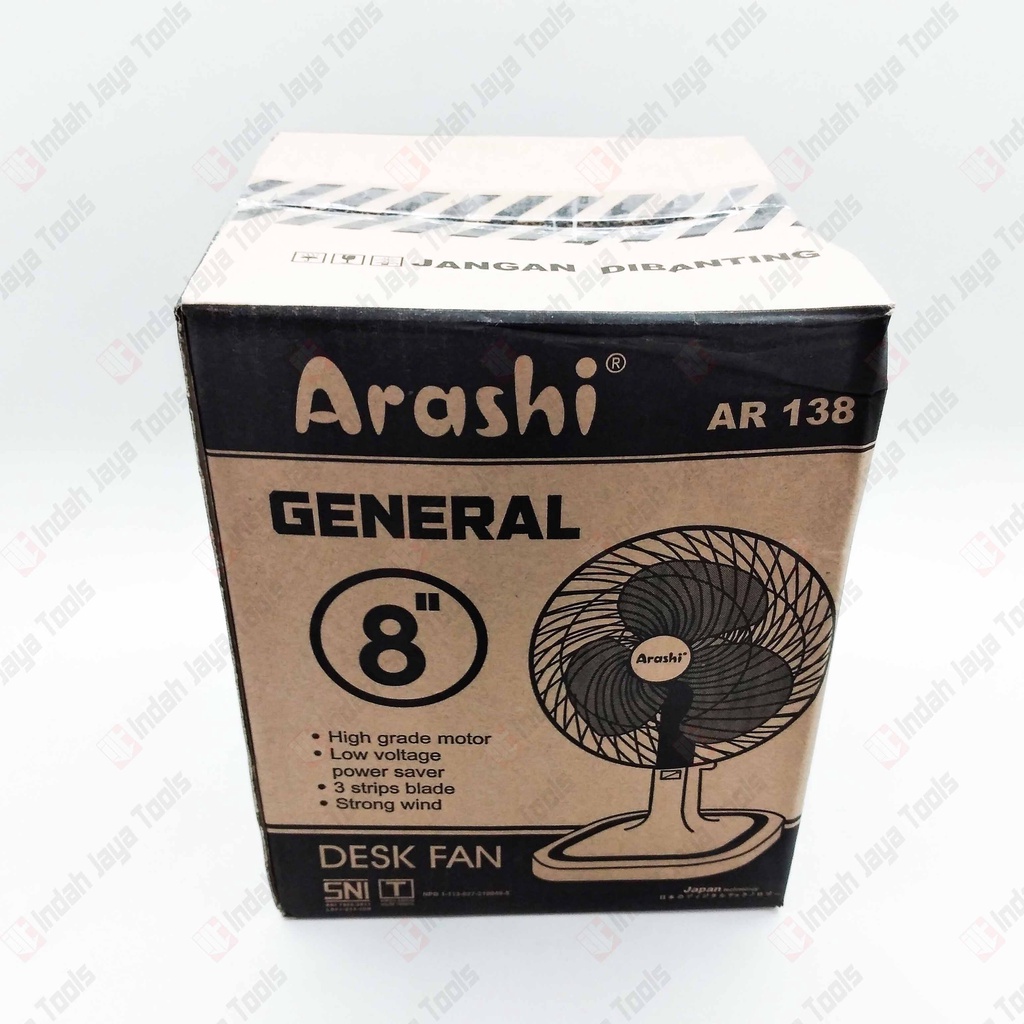 ARASHI AR 138 Kipas Angin Meja Duduk 8 Inch General Fan