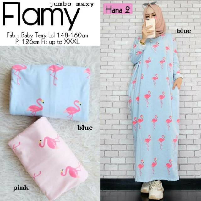 DRESS BABYTERRY FLAMY JUMBO MAXY BY HANA