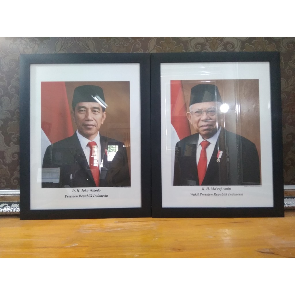 Set Bingkai Poster Presiden Wakil Presiden A3 Shopee Indonesia