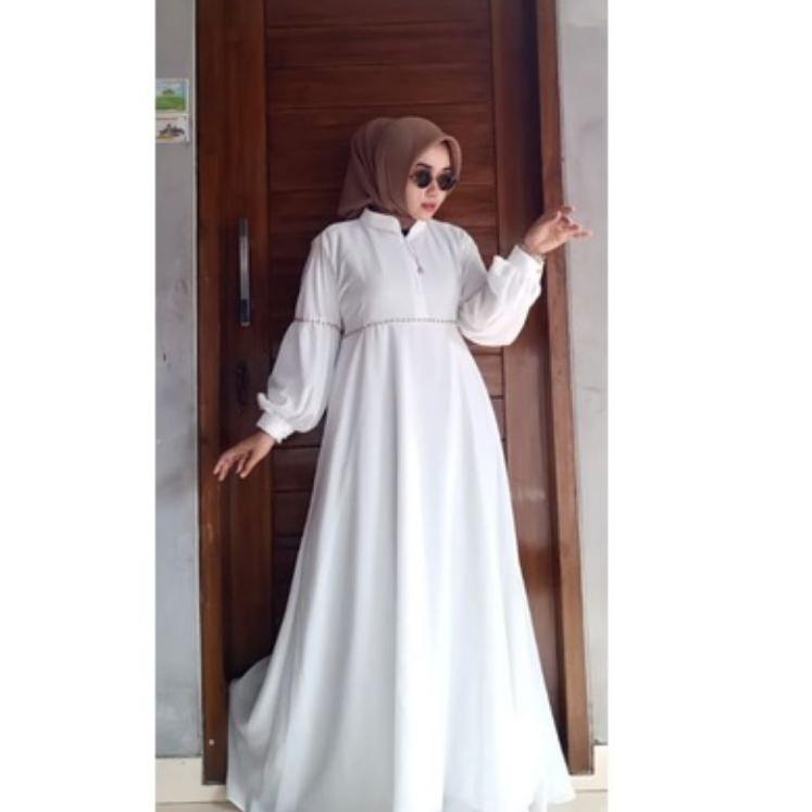 Stok Terbaru Nabila dress/BAKARA dress/gamis pesta/gamis seruty/gamis mewah/gamis terbaru/Nabila dre