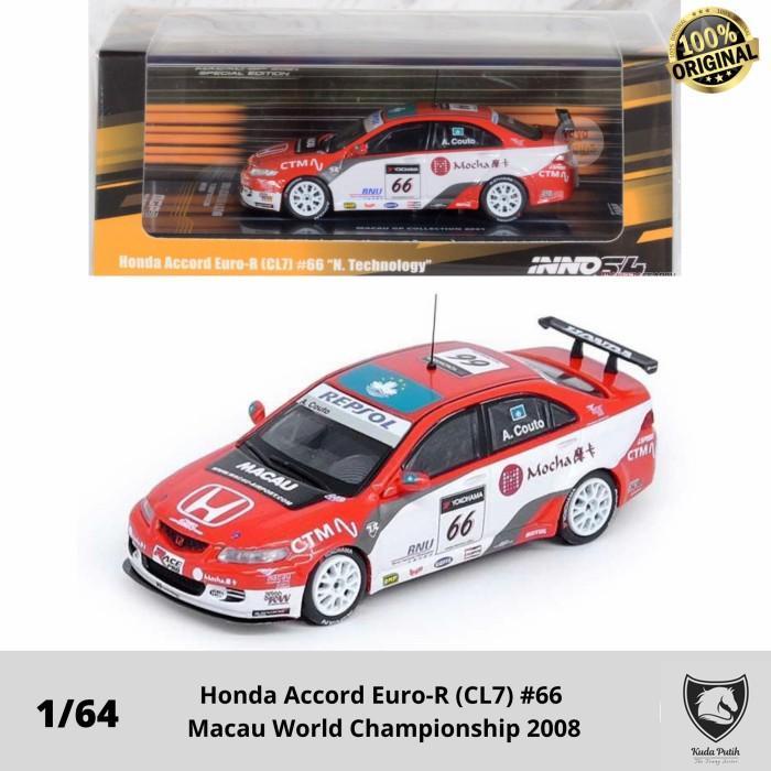 Inno 1/64 Honda Accord Euro-R Cl7 #66 World 2008 Macau Gp 2021 Inno64 By Eastern