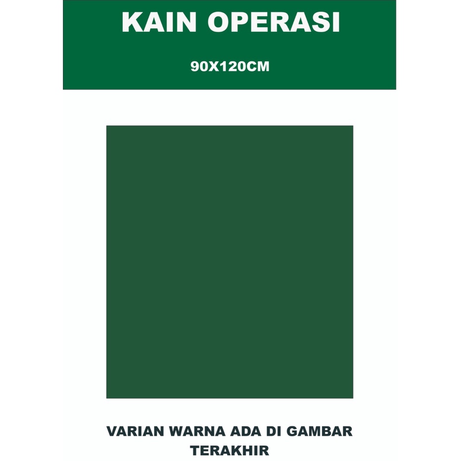 Kain Penutup Alat Bedah Operasi Autoklaf 90x120cm Berbagai Pilihan Warna