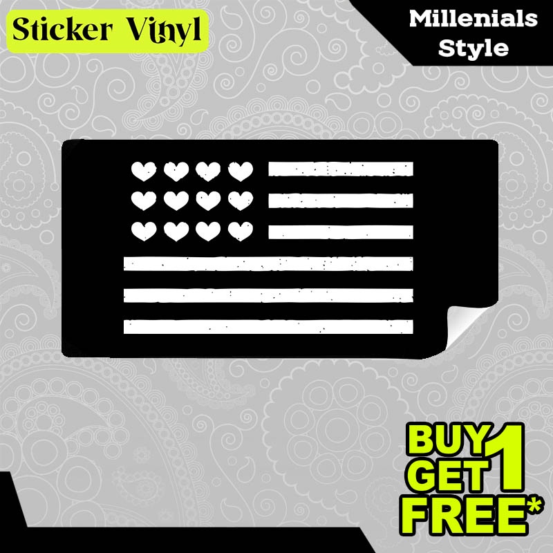 

Stiker Sticker Amorica Love Gambar Unik Desain Keren dan Kekinian Aesthetic Bahan Vinyl Satuan Anti Air