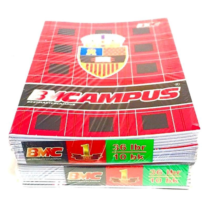 

HJK Buku tulis Campus Bmc 36 lembar ( 1pak/10buku )
