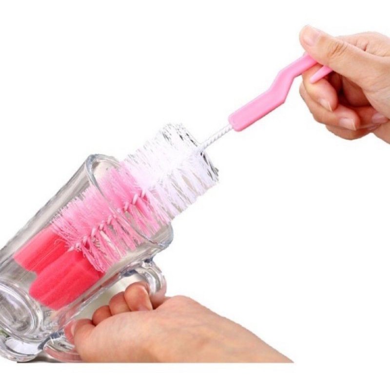 Sikat Pembersih Botol Susu Bayi 2in1