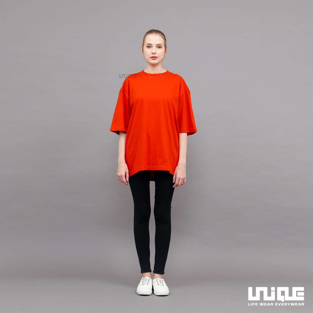 UNIQUE - (Basic Series) Kaos Polos Oversize Basic Red Brick