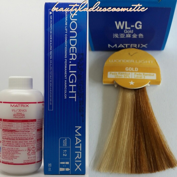 matrix hair color wonder light gold 90 ml