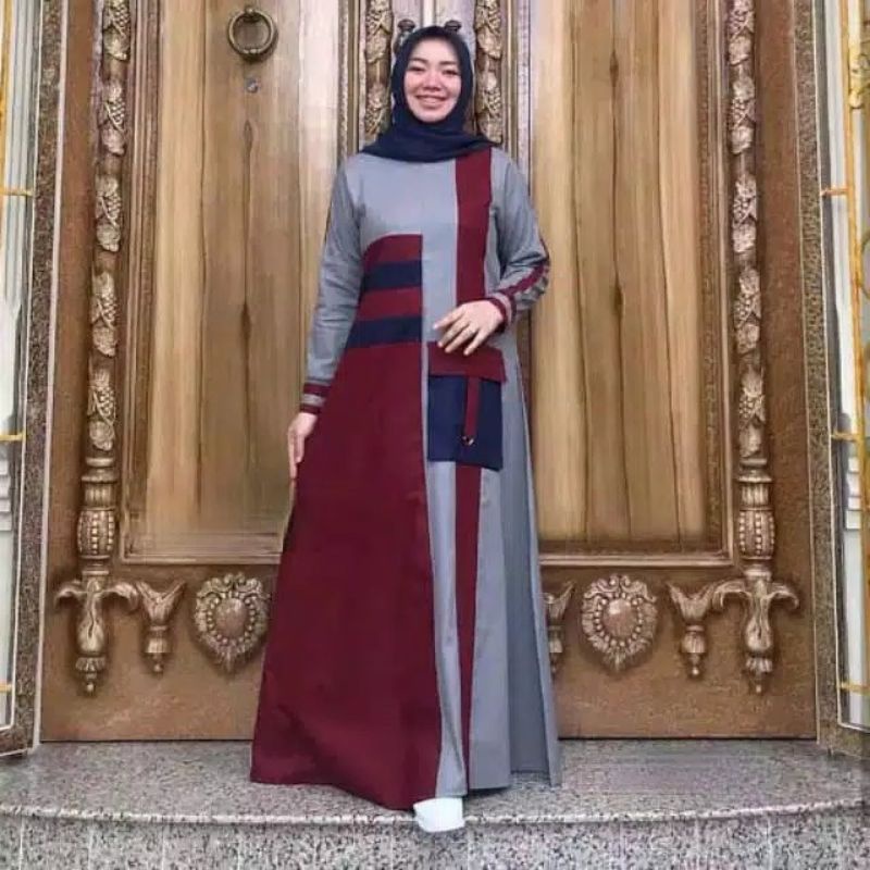 Qila maxi dress fashion muslim wanita