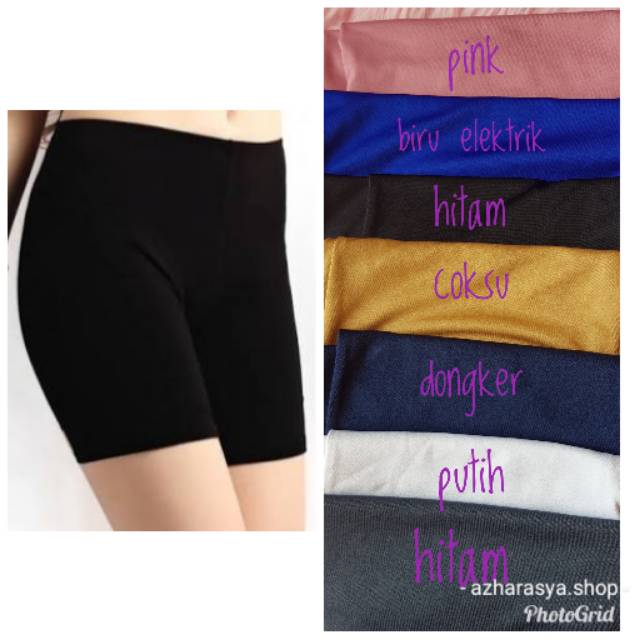 TERNYAMAN!!! Legging pendek short wanita size standart