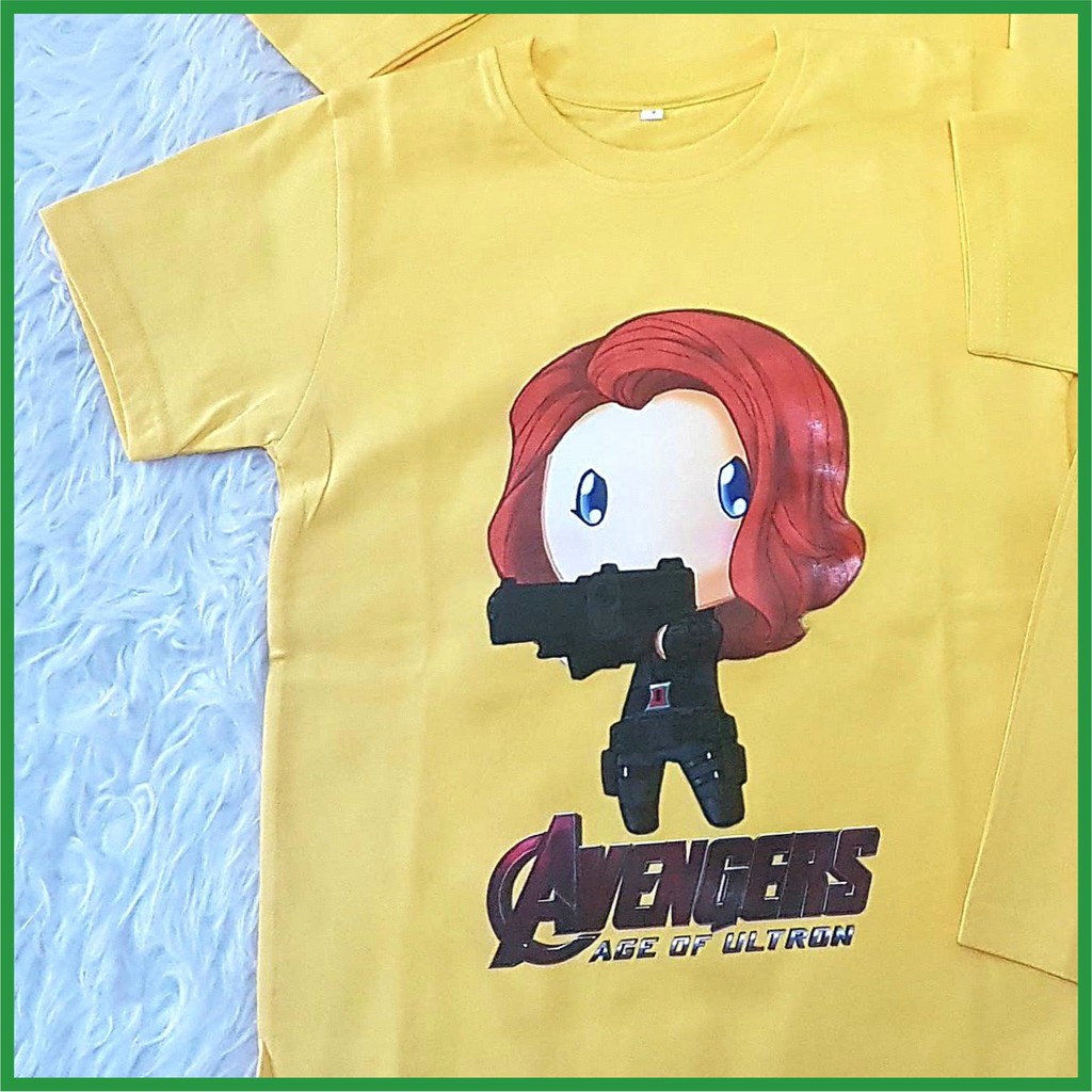 Kaos Anak Dewasa TYN Superhero Avenger Black Widow Marvel