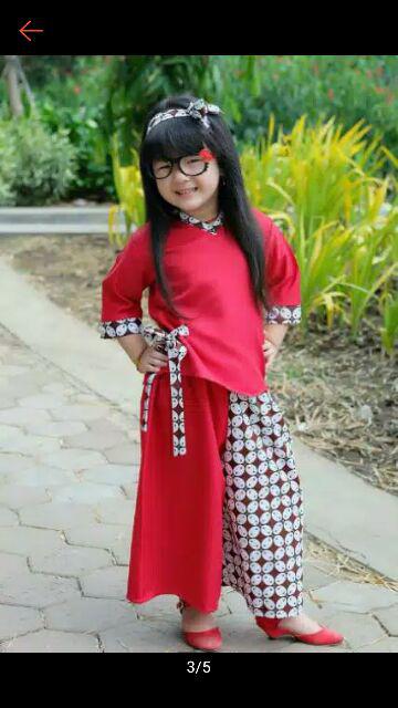 Set Kulot Batik Anak Baju Batik Anak