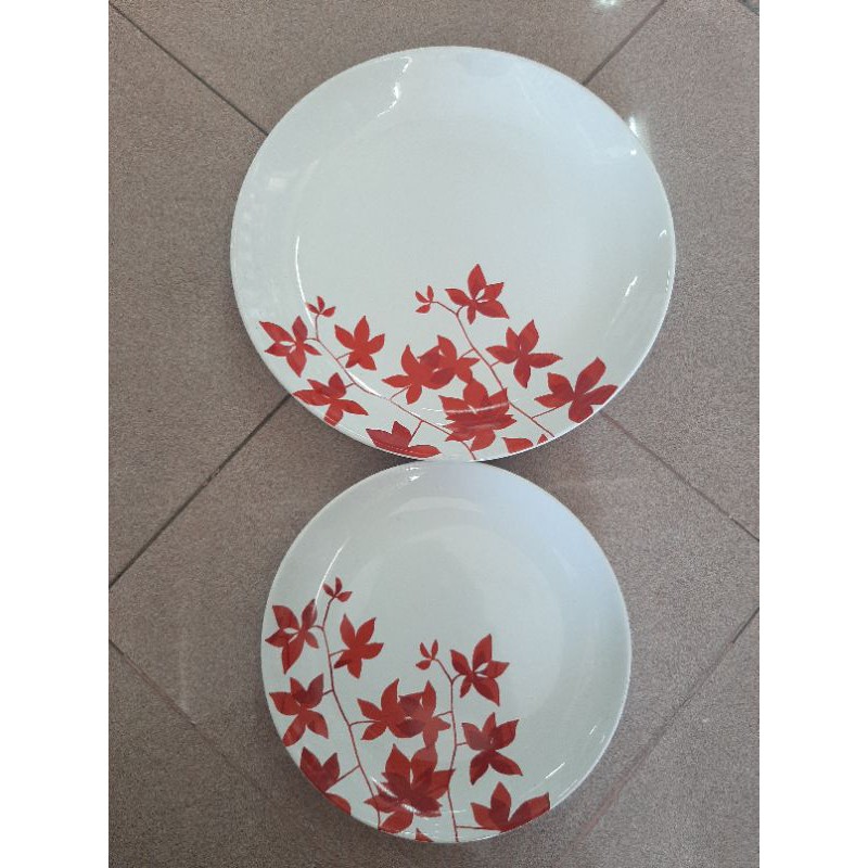Set AUNTUMN PLATE ( DINNER PLATE + salad plate)