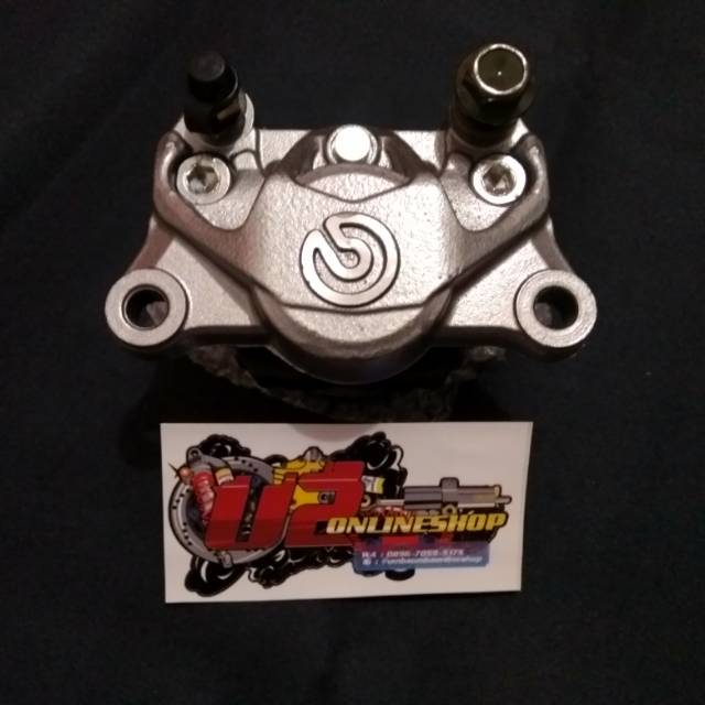 KALIPER BREMBO 2PISTON BIG LOGO GREY GOLD MADE IN THAILAND