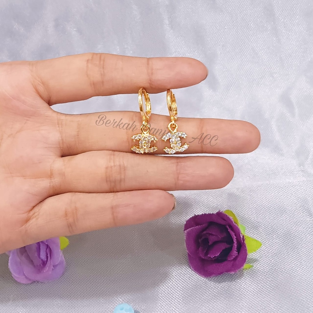 SET DEWASA BRANDED DIAMOND perhiasan super berkelas fashion korea anti karat dan anti luntur