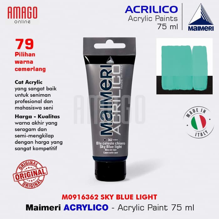 MAIMERI ACRILICO - ACRYLIC PAINT - SKY BLUE LIGHT - 75ML - M0916362