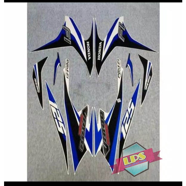 Stiker Striping Vario FI 125 2014 - Warna BIRU